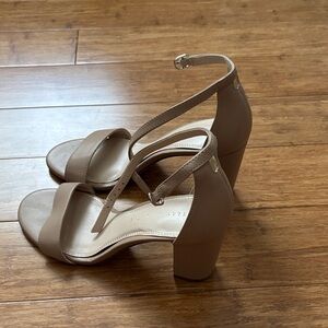Kelly & Katie Tan Ankle Strap Heels